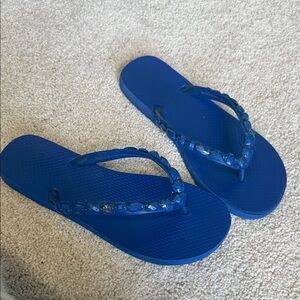 Tory Burch Blue Sandals
